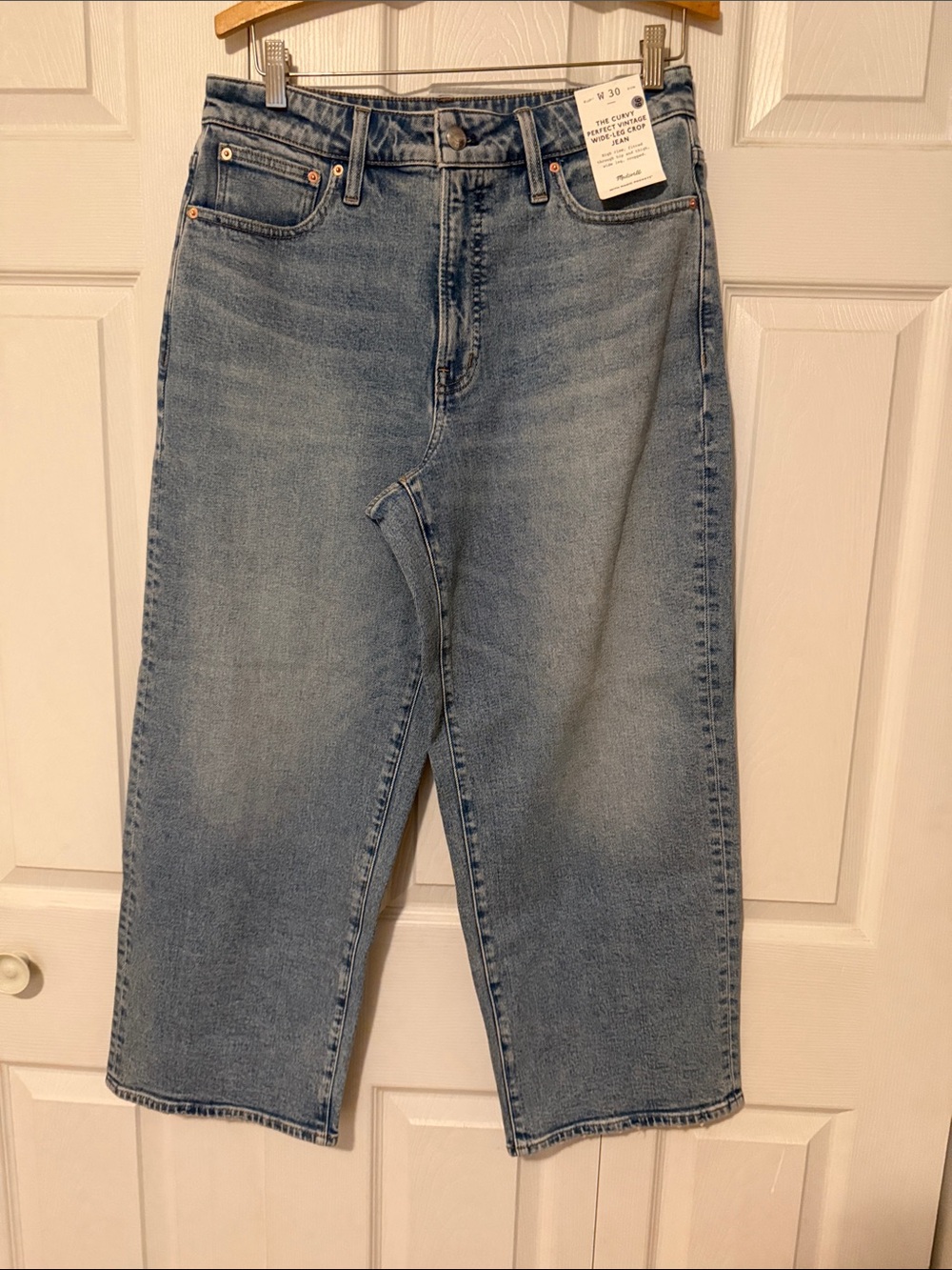 Madewell Light Blue Wide Leg Jeans
